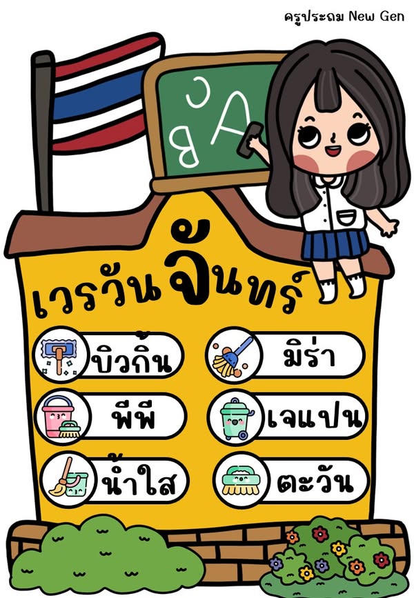 ตารางเวรประจำวัน
