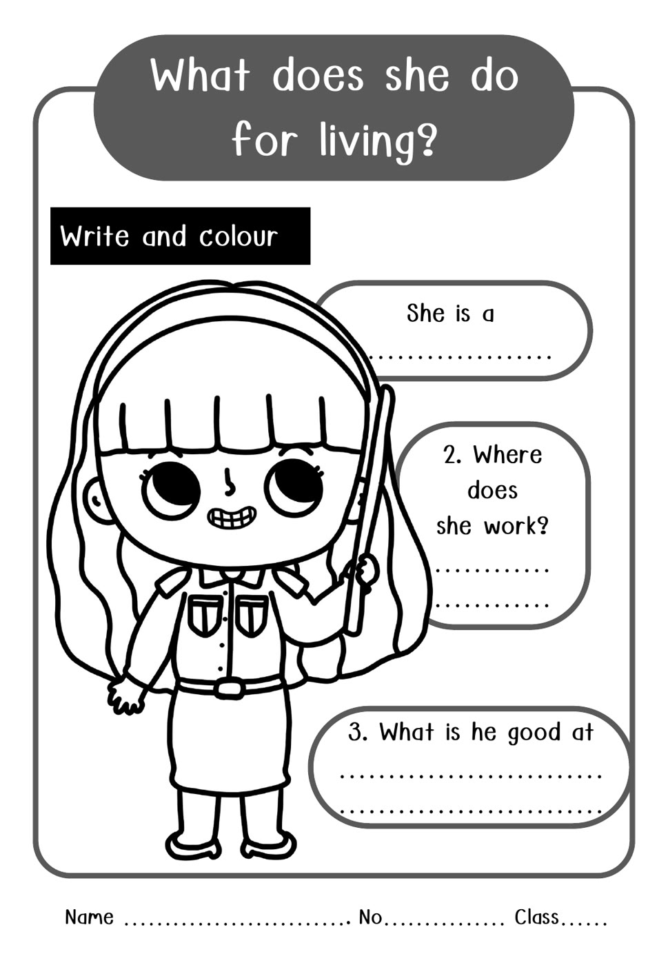 ตัวอย่างหน้าที่ 6 จากชุด อาชีพ