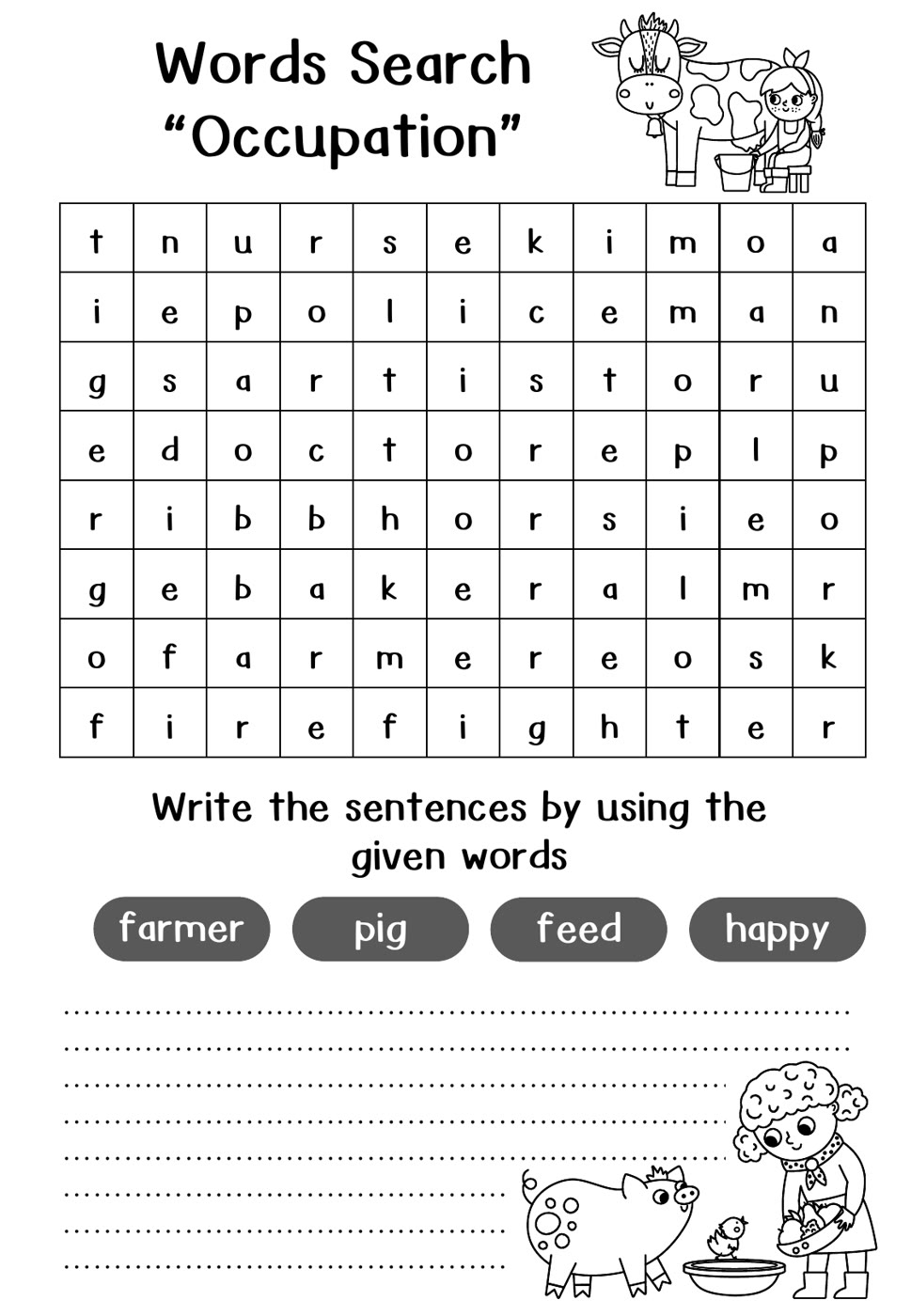 Preview page 3 from Vocabulary Word Search Collection