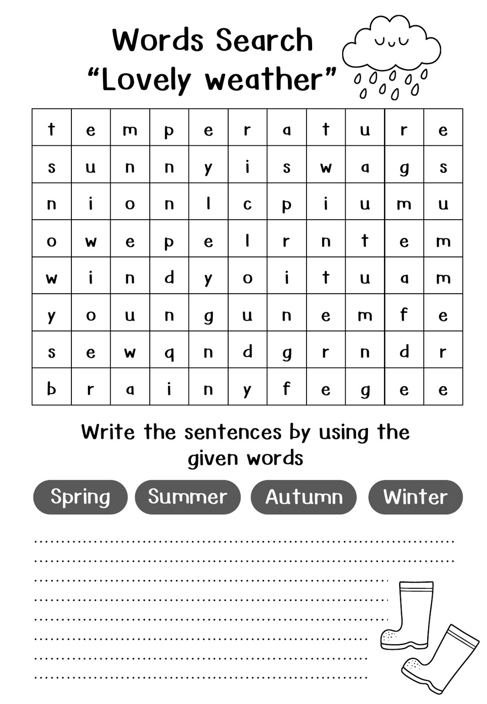 Preview page 5 from Vocabulary Word Search Collection