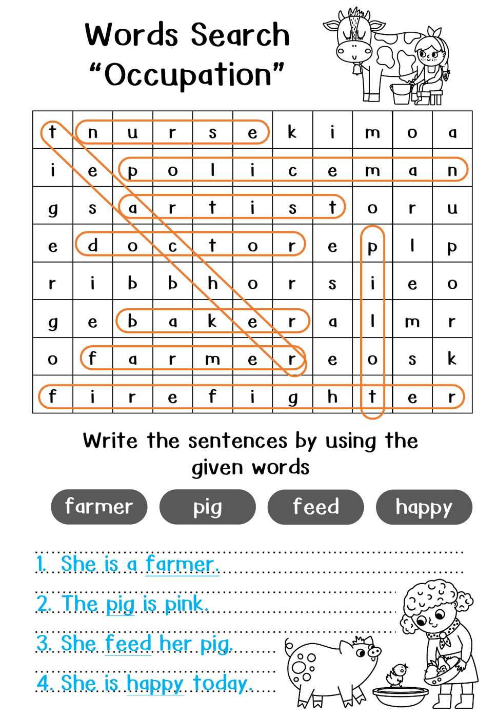 Preview page 6 from Vocabulary Word Search Collection